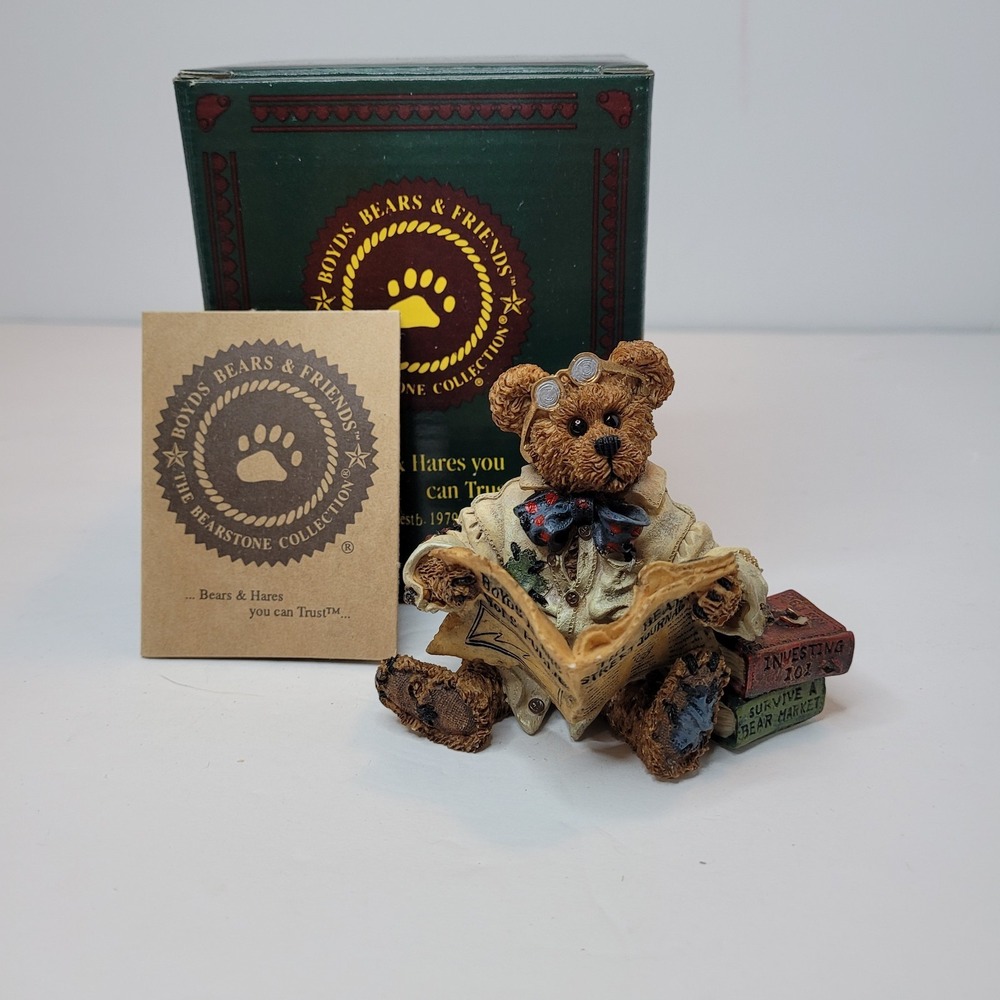 Dean‎ Newbearger III... Bears & Bulls Boyds Bear Figurine Gift Creation Concept